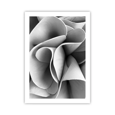 Affiche Arttor 50x70 cm - Il s'en passe dans l'espace - Abstraction, Art, Noir Et Blanc, Formes Simplifiées, Art Moderne, Pour le salon, Pour la chambre, Blanc, Noir, Vertical, Sans cadre, P2XPA50x70-4993