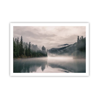Affiche - Poster - Reflet dans le brouillard - 91x61 cm