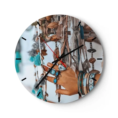 Horloge murale - Pendule murale - Trésor local - 30x30 cm