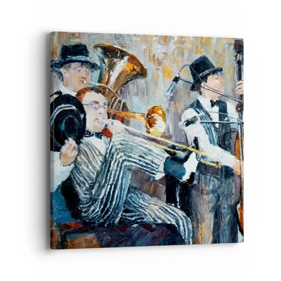 Impression sur toile - Image sur toile - C'est tout le Jazz - 40x40 cm