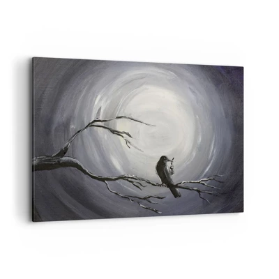 Impression sur toile - Image sur toile - La clé du mystère de la nuit - 100x70 cm