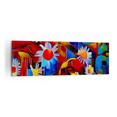 Impression sur toile - Image sur toile - Les couleurs de la vie - 160x50 cm