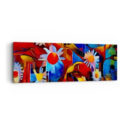 Impression sur toile - Image sur toile - Les couleurs de la vie - 90x30 cm