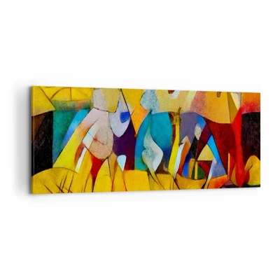 Impression sur toile - Image sur toile - Soleil - vie - joie - 100x40 cm