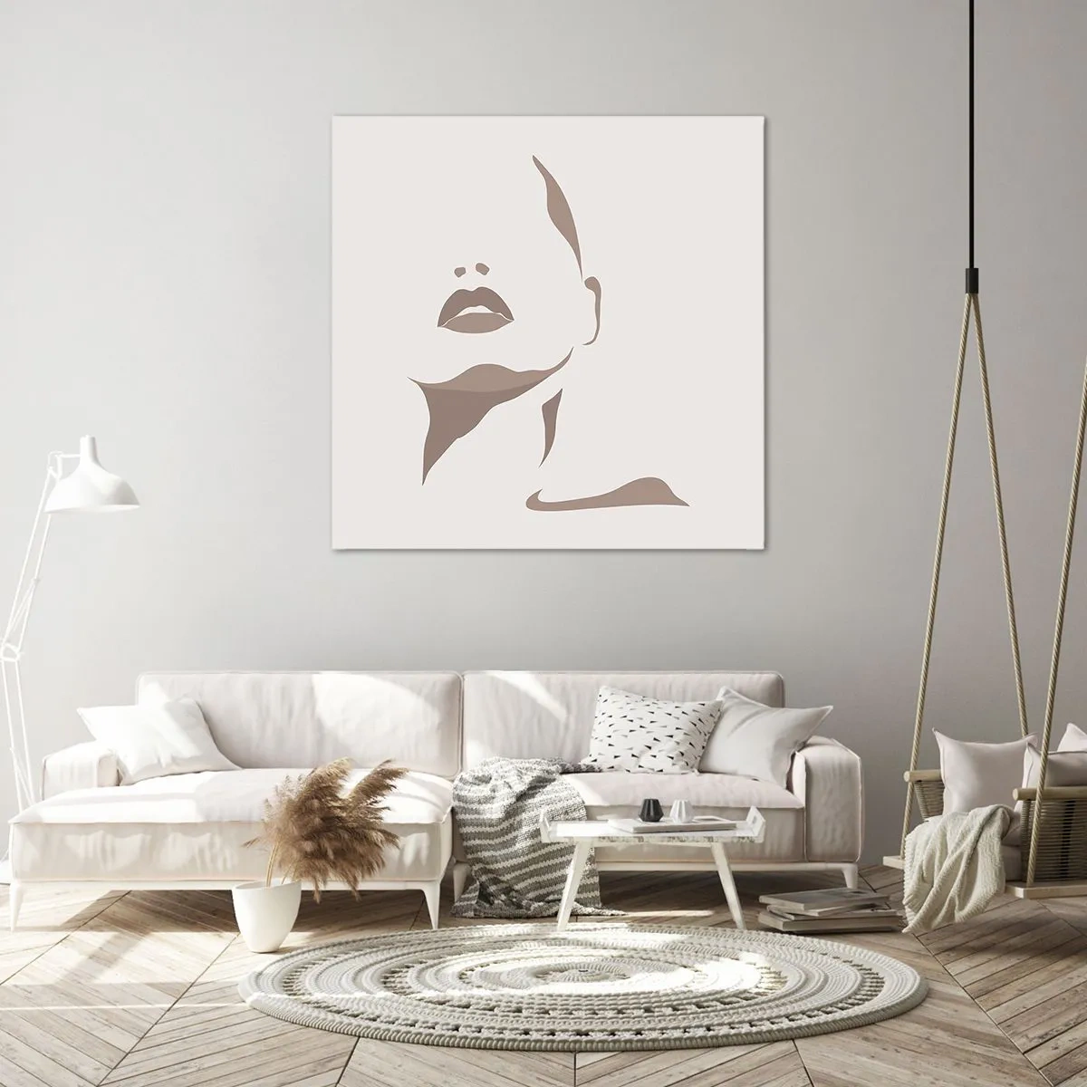 Impression sur toile - Image sur toile - Fait de lumière et d'ombre - 70x70 cm