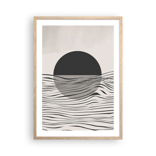 Affiche dans un chêne clair - Poster - Demi composition - 50x70 cm