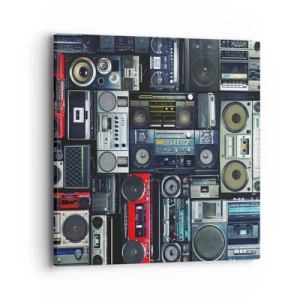 Impression sur toile - Image sur toile - Nostalgie des années 80 - 40x40 cm