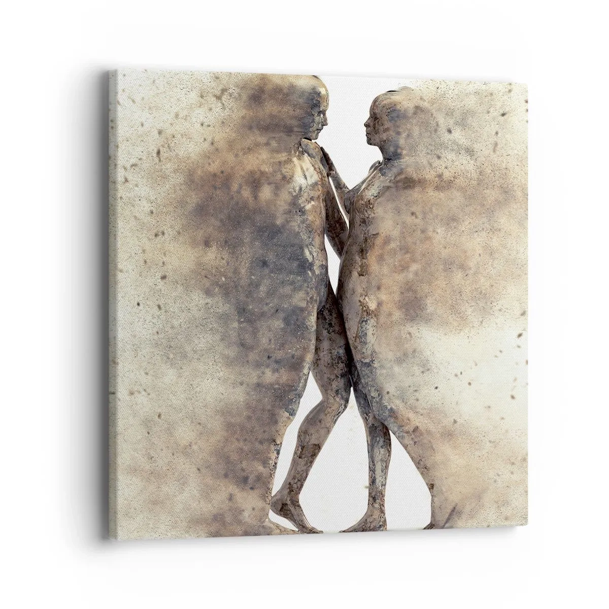 Impression sur toile - Image sur toile - Ils sont sortis de la poussière pour aimer - 40x40 cm