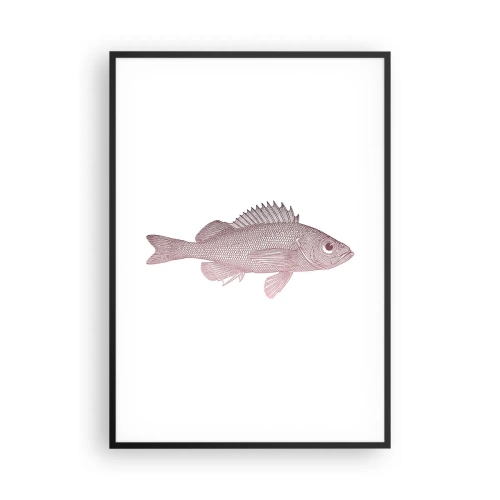 Affiche dans un cadre noir - Poster - Poisson aux grands yeux - 70x100 cm
