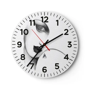 Horloge murale - Pendule murale - Dans le style de Lempicka - 30x30 cm