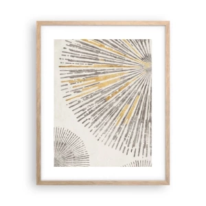 Affiche dans un chêne clair - Poster - La beauté du rayon - 40x50 cm