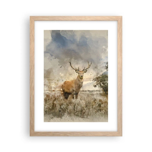 Affiche dans un chêne clair - Poster - Dignité - force - majesté - 30x40 cm