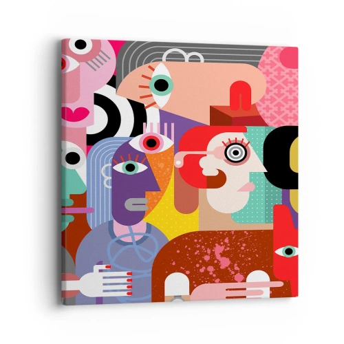 Impression sur toile - Image sur toile - Nous par M. Picasso - 40x40 cm