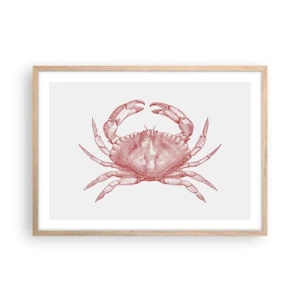 Affiche dans un chêne clair - Poster - Le crabe des crabes - 70x50 cm
