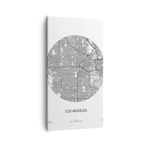 Impression sur toile - Image sur toile - Anatomie de Los Angeles - 55x100 cm