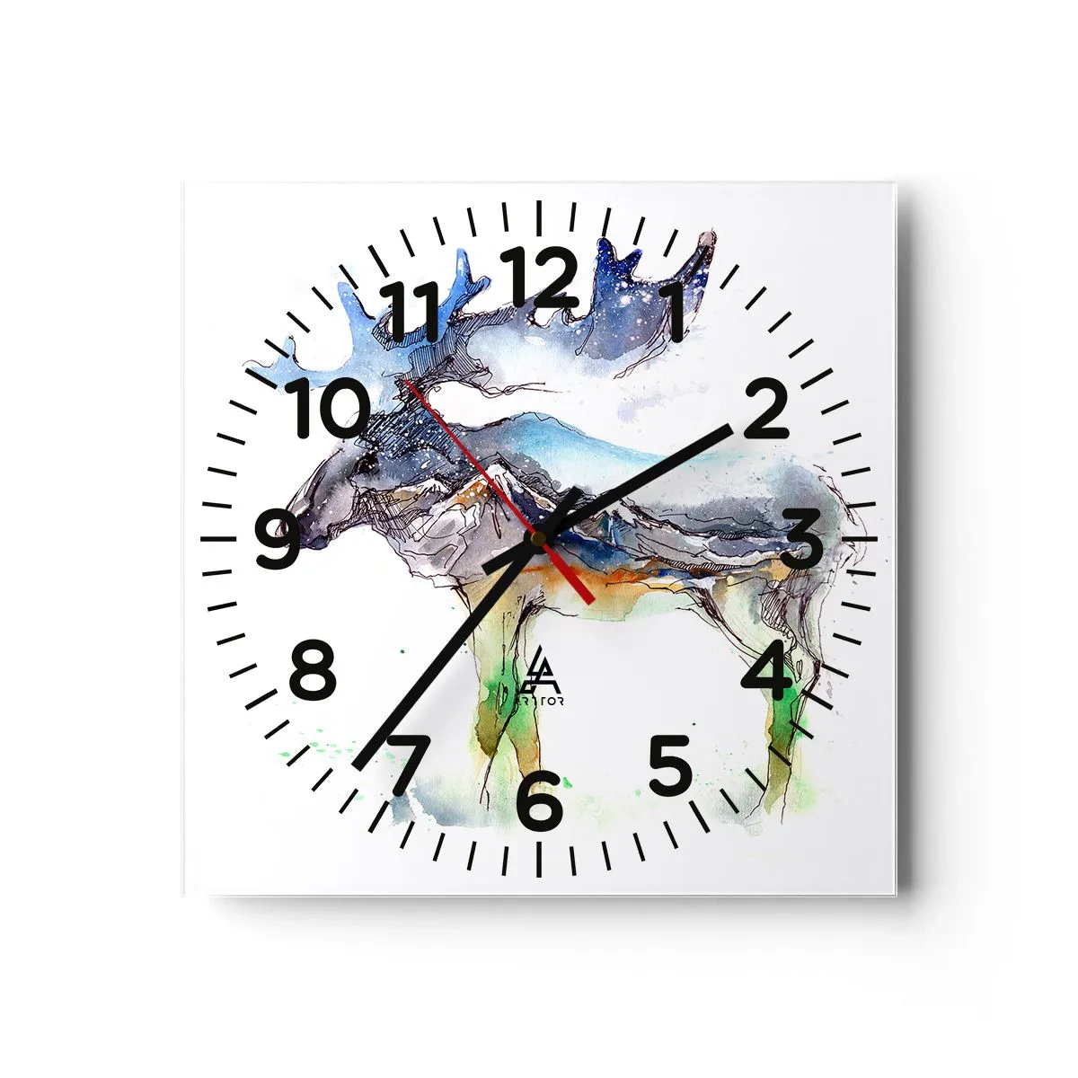 Horloge murale - Pendule murale - Le héros d'un conte d'hiver - 30x30 cm