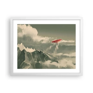 Affiche dans un cadre blanc - Poster - Pionnier intrépide - 50x40 cm