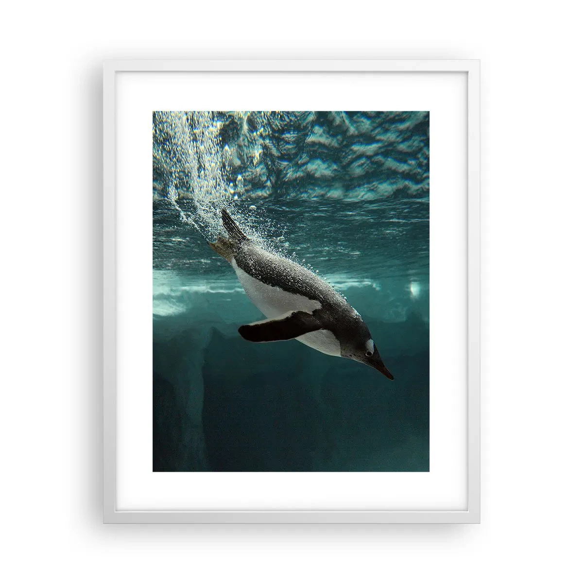 Affiche dans un cadre blanc - Poster - Bienvenue dans mon monde - 40x50 cm