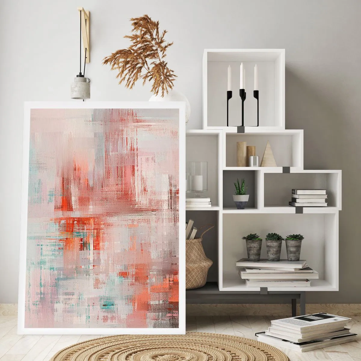 Affiche - Poster - Brumeux. Mais rose - 70x100 cm