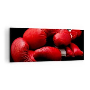 Impression sur toile - Image sur toile - Les émotions du combat sont derrière nous - 100x40 cm