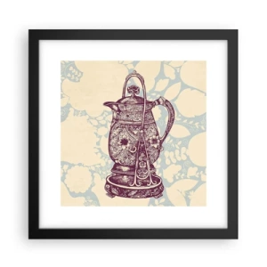 Affiche dans un cadre noir - Poster - La beauté du quotidien - 30x30 cm