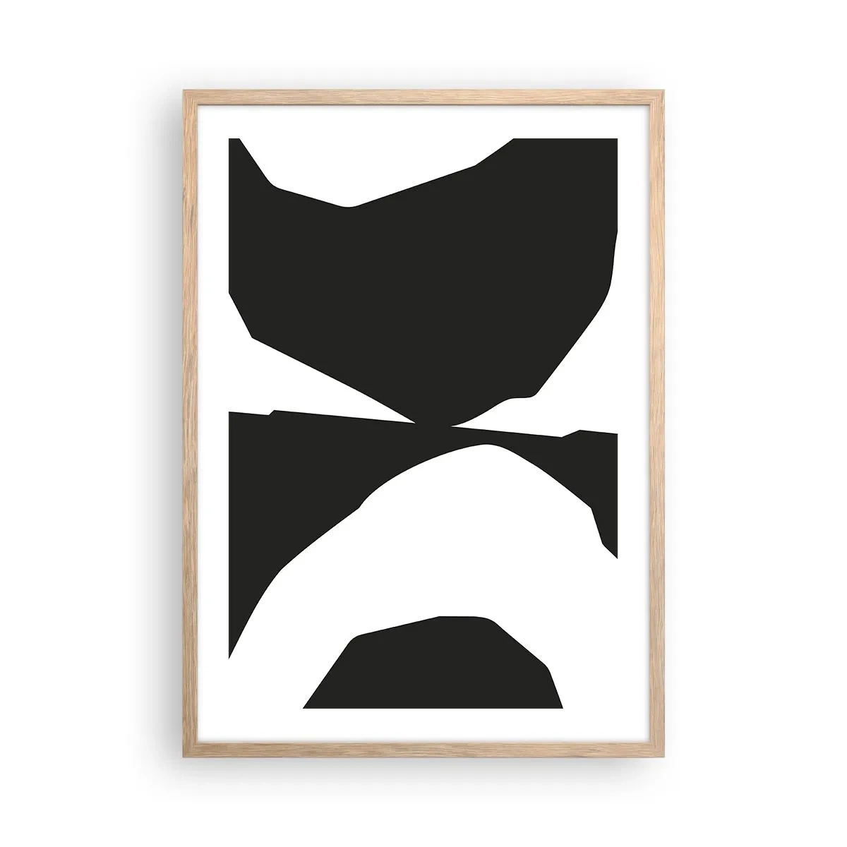 Affiche dans un chêne clair - Poster - Positif négatif - 50x70 cm