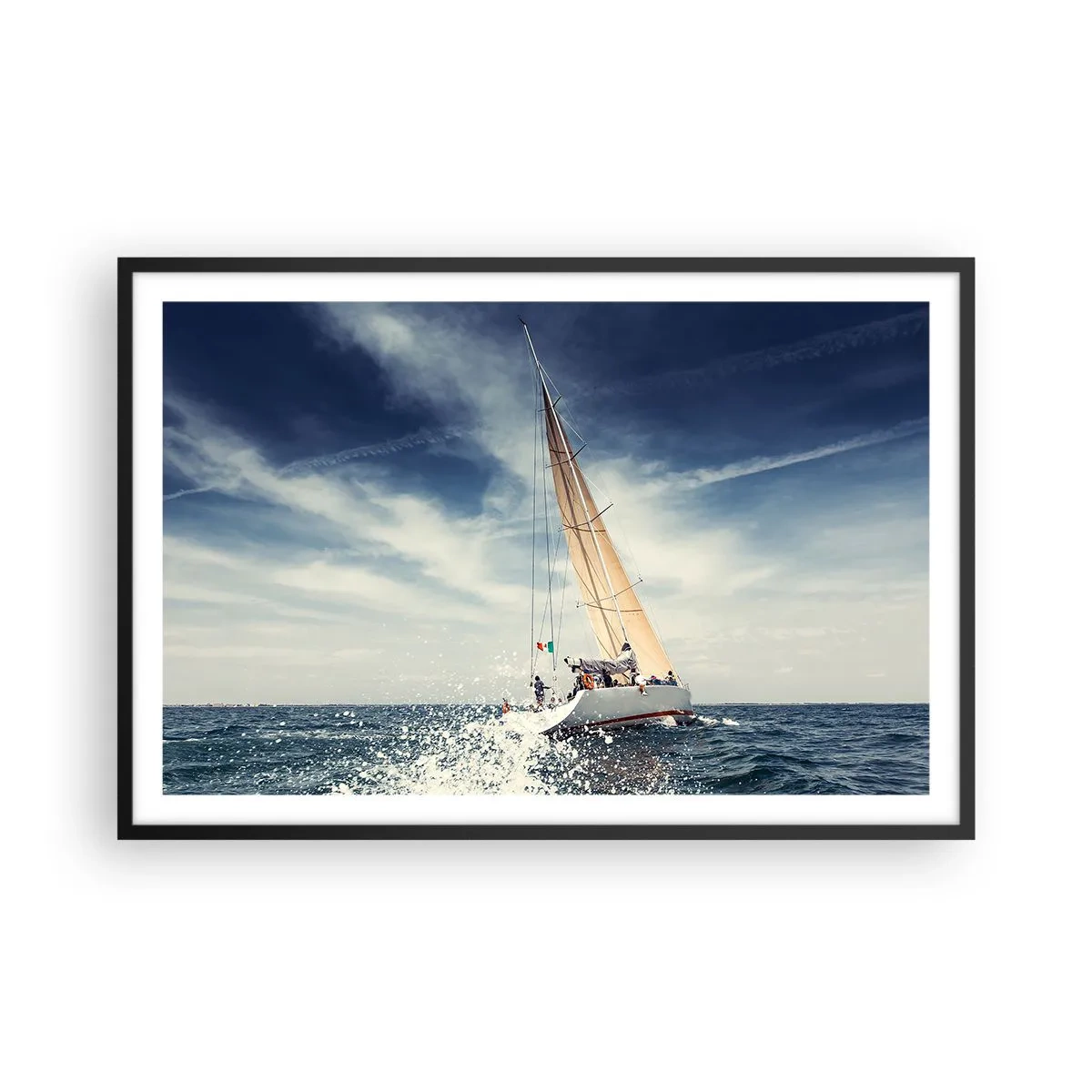 Affiche dans un cadre noir - Poster - Ils ne nous rattraperont pas ! - 91x61 cm