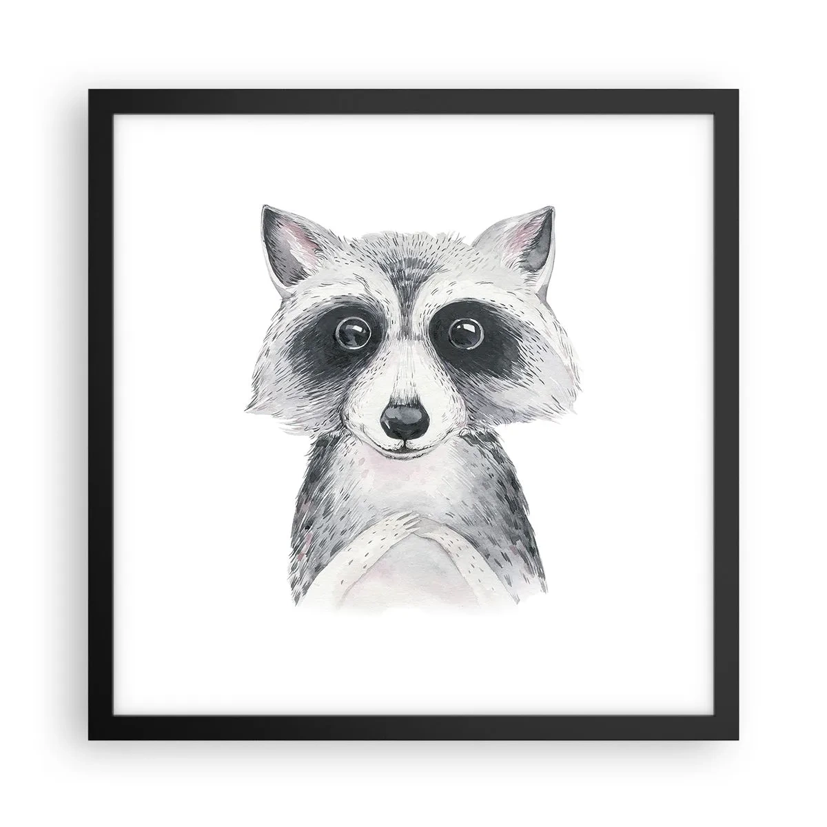 Affiche dans un cadre noir - Poster - Un moment pour s'émouvoir - 40x40 cm