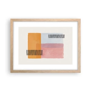 Affiche dans un chêne clair - Poster - D'un coin à l'autre - 40x30 cm