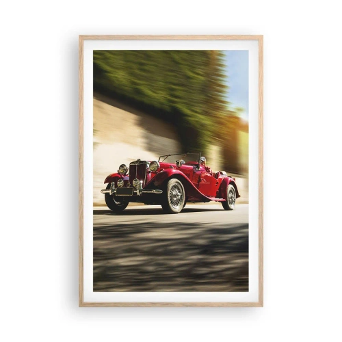 Affiche dans un chêne clair - Poster - Plus belle que Nike de Samothrace - 61x91 cm