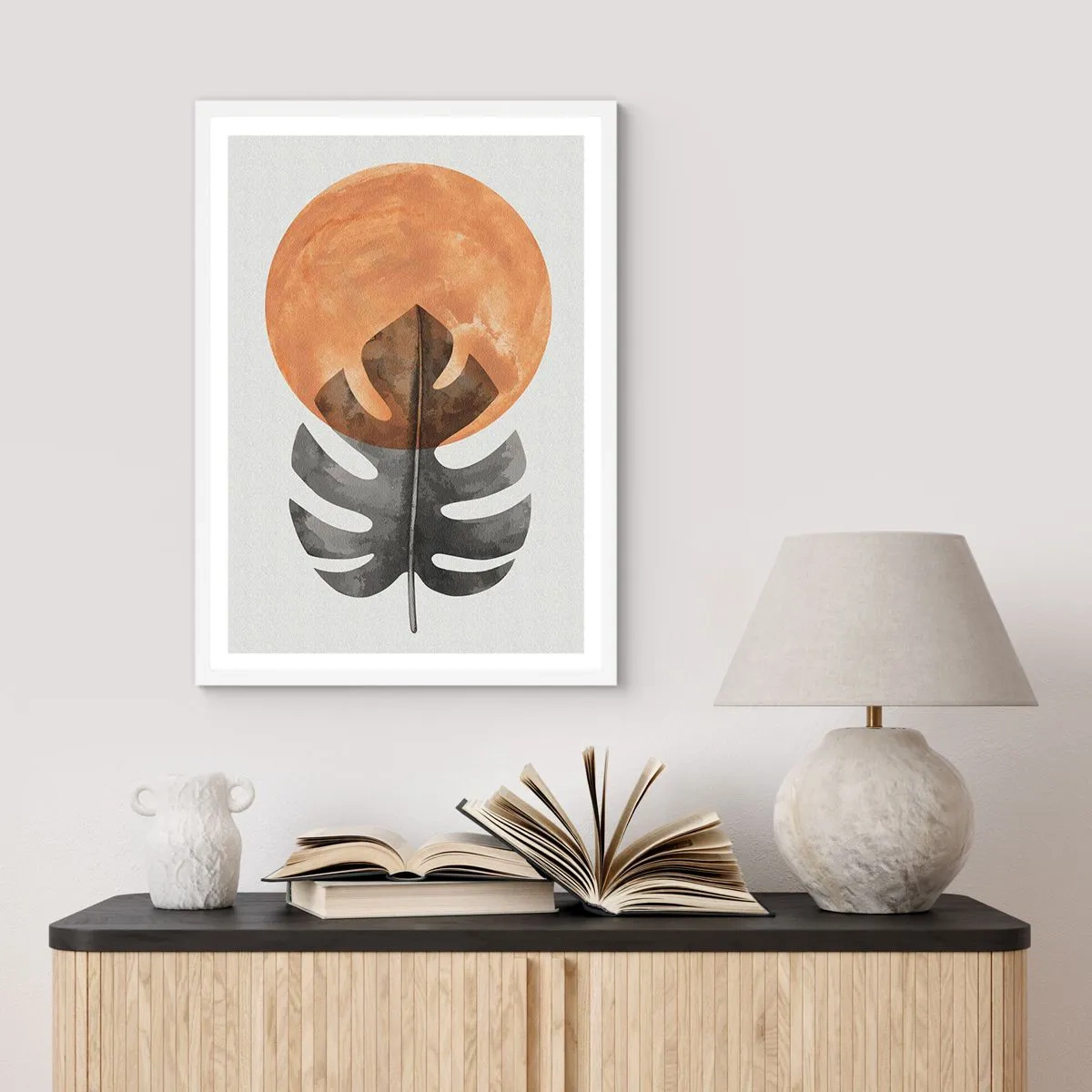 Affiche dans un cadre blanc - Poster - Toujours le soleil - 61x91 cm