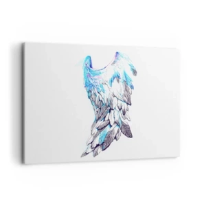 Impression sur toile - Image sur toile - Ailes d'ange délicates aux tons pastel - 100x70cm - j'ai besoin d'ailes - Décoration murale moderne pour le salon et la chambre ARTTOR