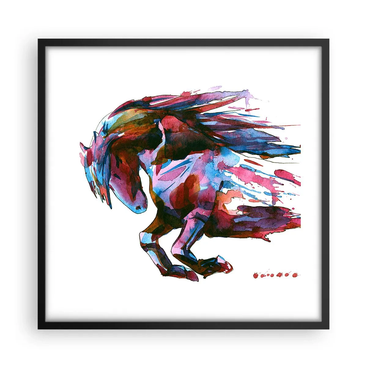 Affiche dans un cadre noir - Poster - Dans le ravissement - 50x50 cm