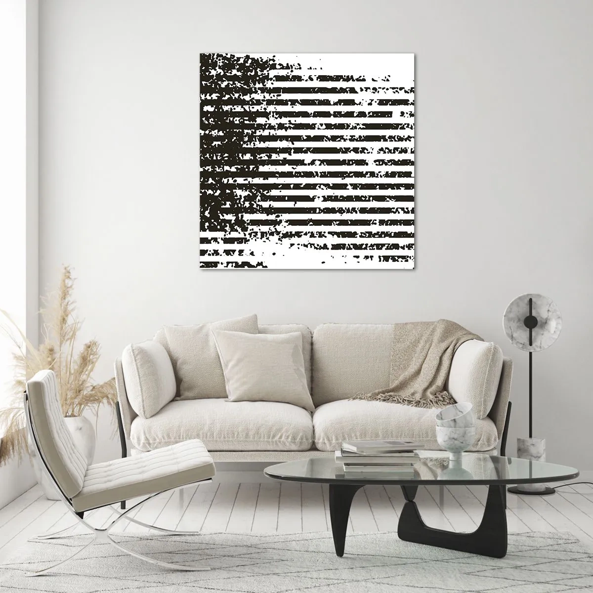 Impression sur verre - Image sur verre - Rythme et bruissement - 70x70 cm