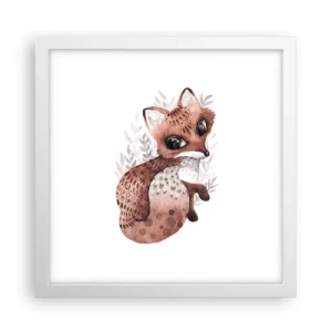 Affiche dans un cadre blanc - Poster - Seulement à aimer - 30x30 cm