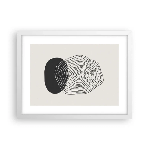 Affiche dans un cadre blanc - Poster - Durabilité et oscillation - 40x30 cm