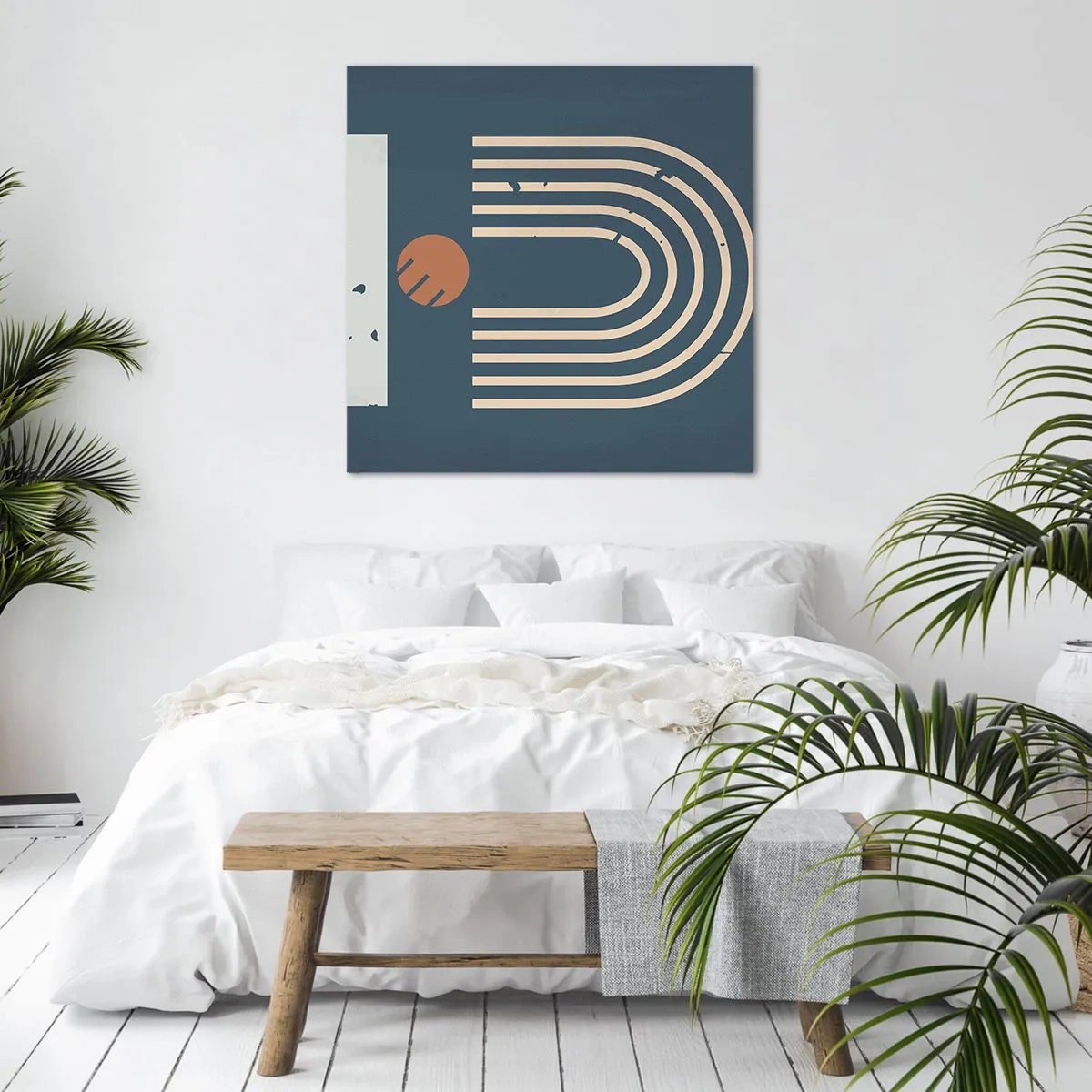 Impression sur toile - Image sur toile - Géométrie sur la grenade - 40x40 cm