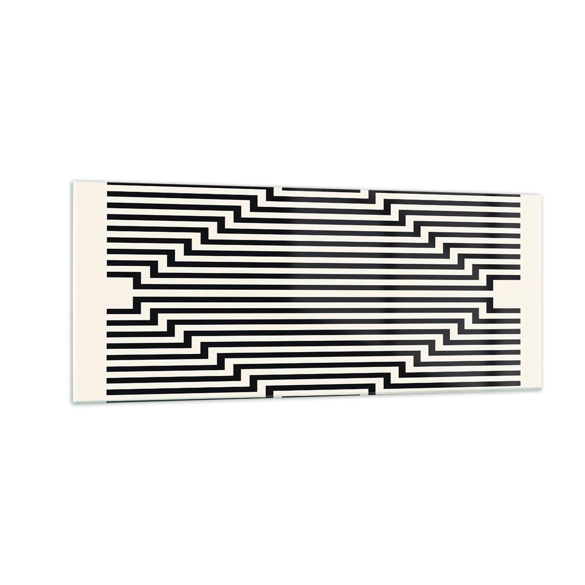 Impression sur verre - Image sur verre - Illusion géométrique - 100x40 cm