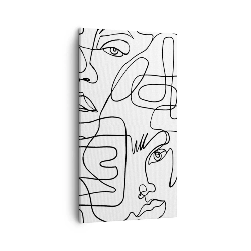 Impression sur toile - Image sur toile - Dans des émotions enchevêtrées - 45x80 cm