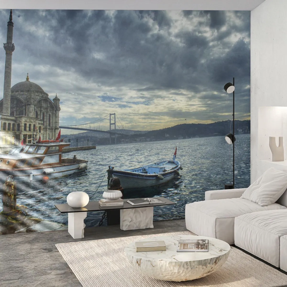 Papier Peint Photo Standard Eco - Aux confins des mondes - Ville, Istanbul, Turquie - 300x210 cm