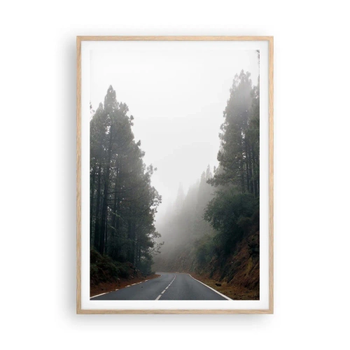 Affiche dans un chêne clair - Poster - Conte de la forêt magique - 70x100 cm