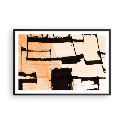 Affiche dans un cadre noir - Poster - De l’ordre malgré tout - 91x61 cm