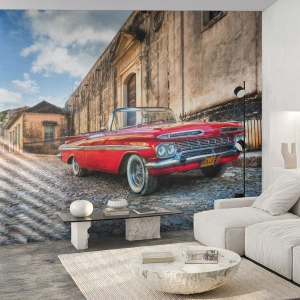 Papier Peint Photo Standard Eco - Émotions cubaines - Automobile, Voiture, Cuba - 350x256 cm