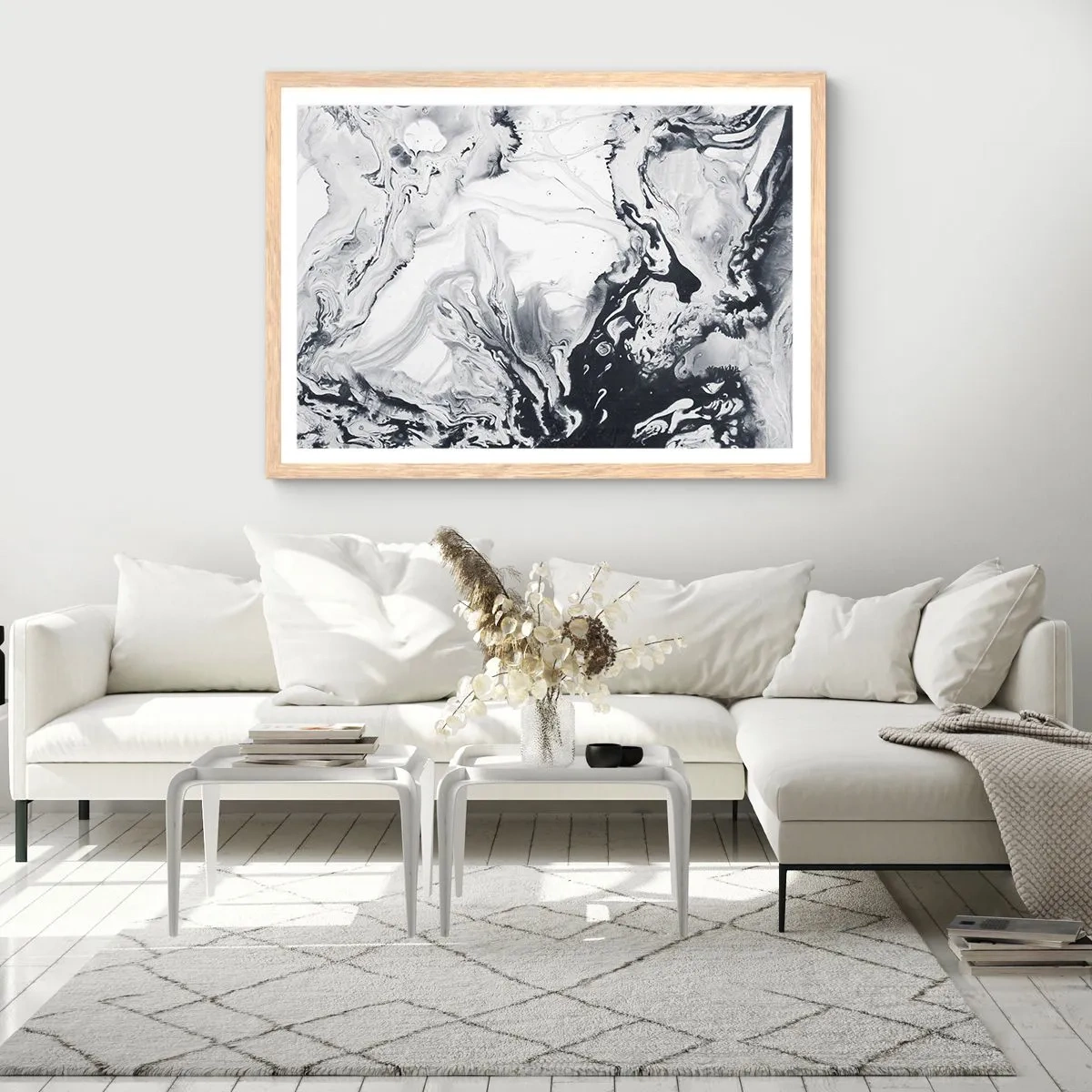 Affiche dans un chêne clair - Poster - Au centre de la Terre - 70x50 cm