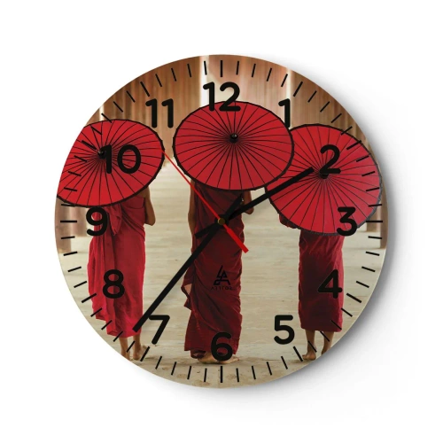 Horloge murale - Pendule murale - Sur la route du pays pure - 40x40 cm
