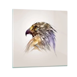 Impression sur verre - Image sur verre - Portrait d'un guerrier - 40x40 cm