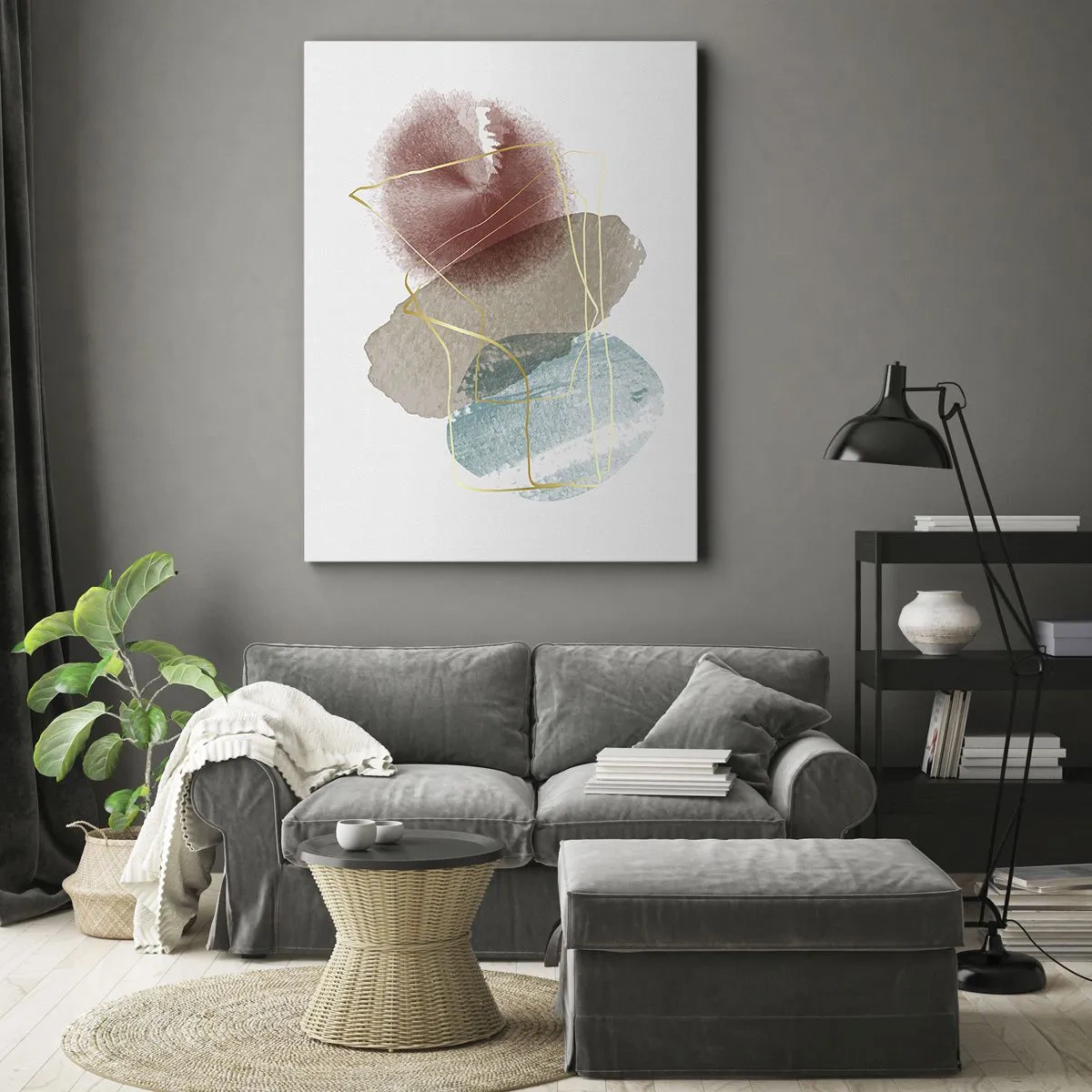 Impression sur toile - Image sur toile - Coraux de l'espace - 55x100 cm