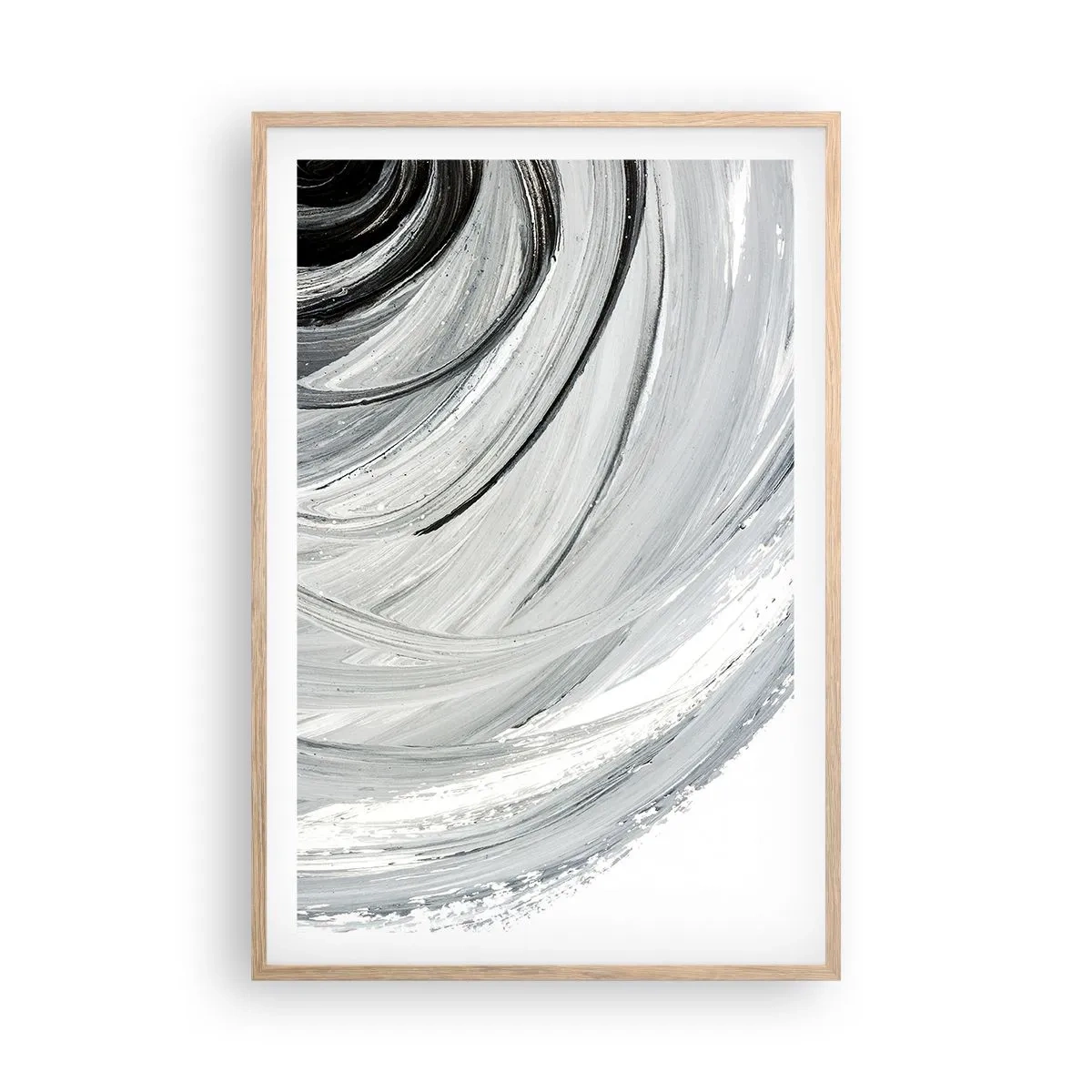 Affiche dans un chêne clair - Poster - Composition orbitale - 61x91 cm
