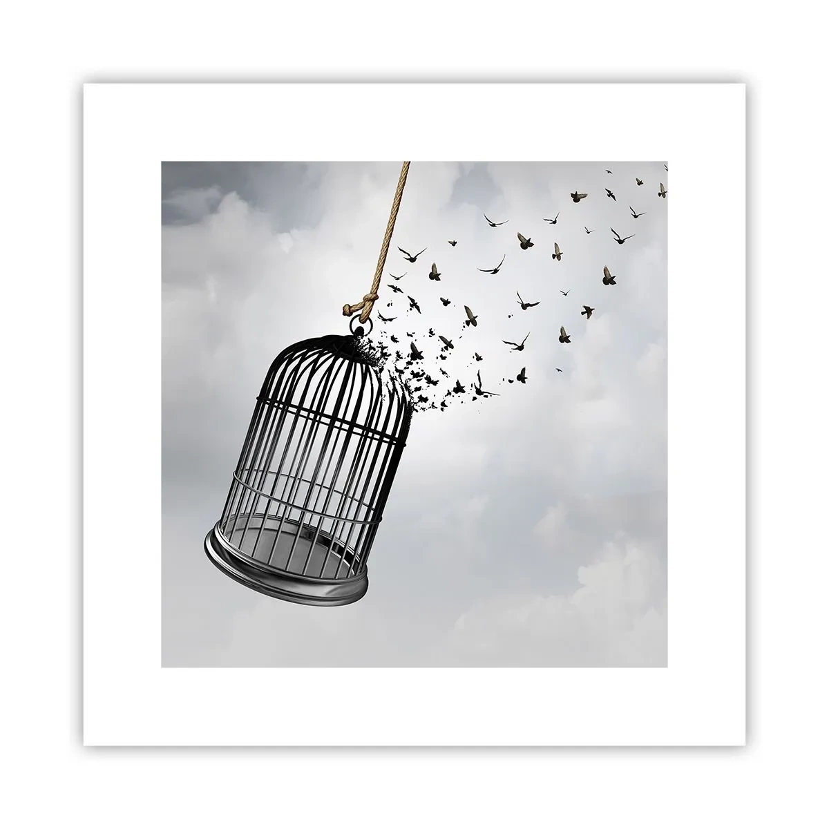 Affiche - Poster - Foie...Espoir...Liberté! - 30x30 cm