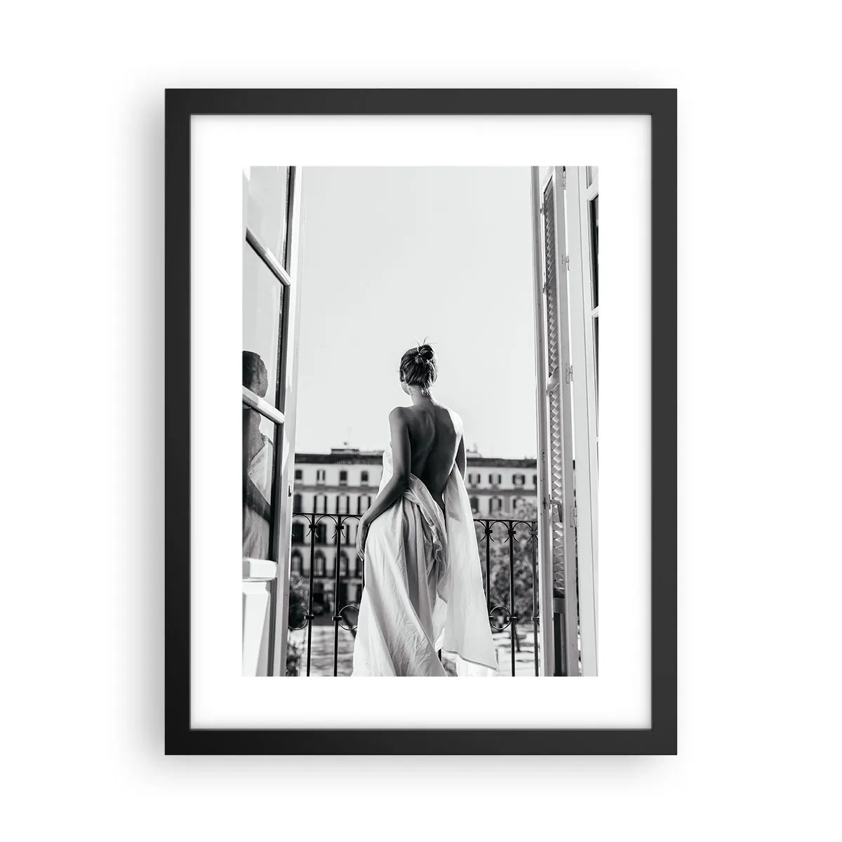 Affiche dans un cadre noir - Poster - Eveil des pensées - 30x40 cm